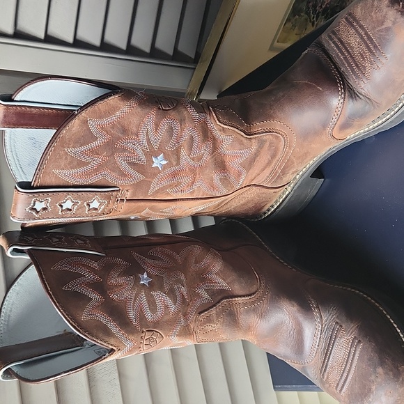 Ariat Driftwood Probaby Performance Boots Round Toe Brown - Picture 5 of 16